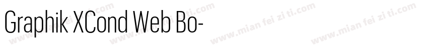 Graphik XCond Web Bo字体转换